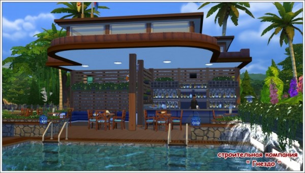  Sims 3 by Mulena: Swimming pool   cafe ship Breeze