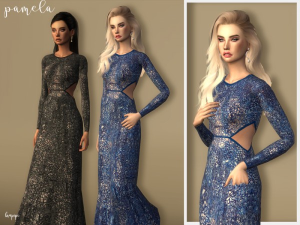  The Sims Resource: Pamela dress by laupipi