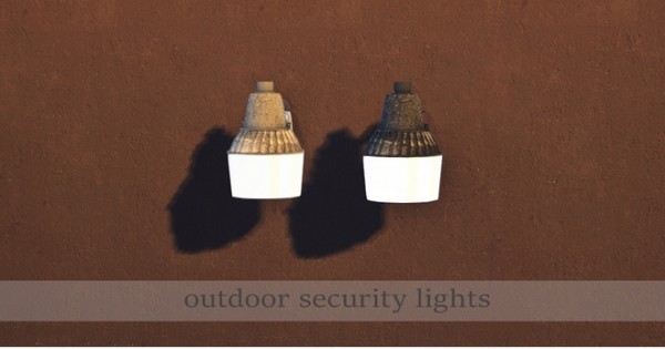  Sims 4 Designs: Outdoor Security Lights and Spanish Lace Steel Doors