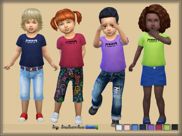  The Sims Resource: Shirt Yeezus by bukovka