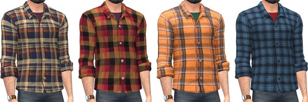 Marvin Sims: Buttoned Flannels • Sims 4 Downloads