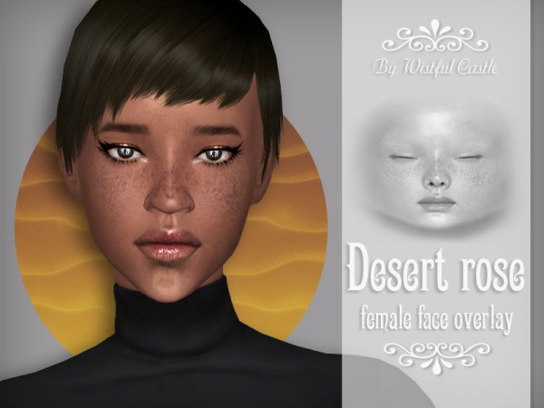  The Sims Resource: Desert Rose   face overlay by WistfulCastle