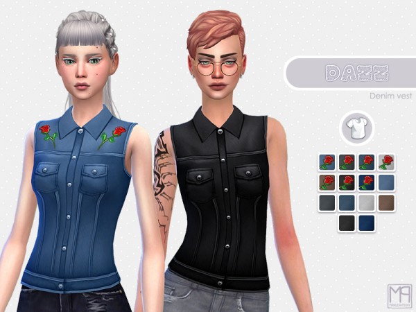 The Sims Resource Dazz Top By Nueajaa Sims 4 Downloads