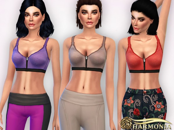  The Sims Resource: Front close Sport Bra by Harmonia