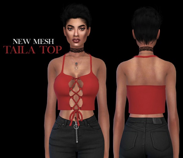  Leo 4 Sims: Taila top recolored