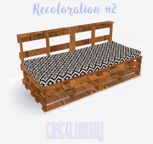  Sims4Luxury: Recoloration sofa 2