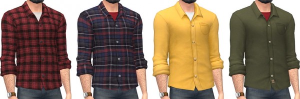 Marvin Sims: Buttoned Flannels • Sims 4 Downloads