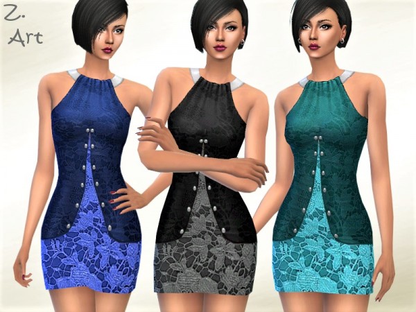  The Sims Resource: TrendZ. 12 dress by Zuckerschnute20