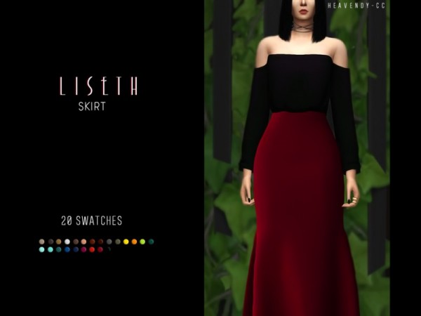  The Sims Resource: Liseth Skirt by Heavendy cc