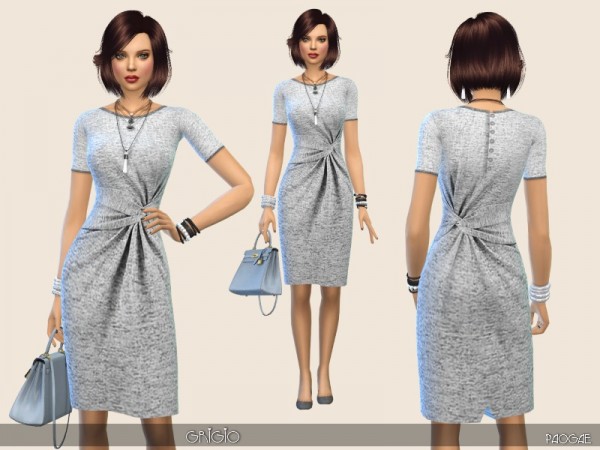  The Sims Resource: Grigio dress by Paogae
