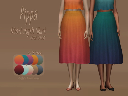  Trillyke: Pippa Mid Lenght Skirt