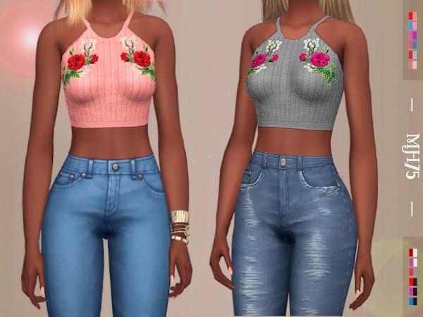  The Sims Resource: Cerys Top by Margeh 75