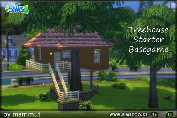  Blackys Sims 4 Zoo: Tree house Starter by mammut