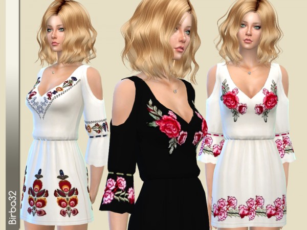  The Sims Resource: Esperanza dress by Birba32