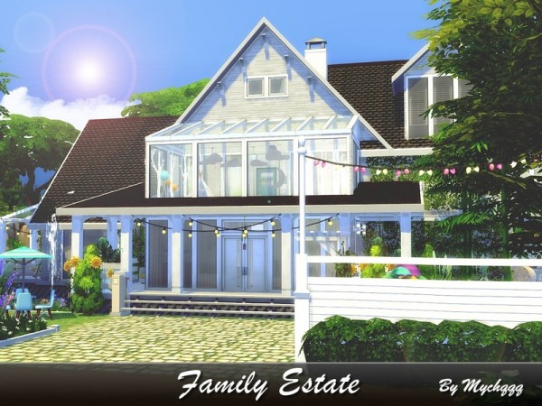  The Sims Resource: Family Estate house by MychQQQ