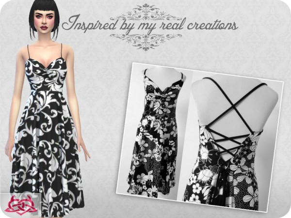  The Sims Resource: Claudia dress 7 by Colores Urbanos
