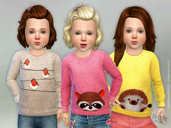  The Sims Resource: Love the Animals   Toddler Sweater by lillka