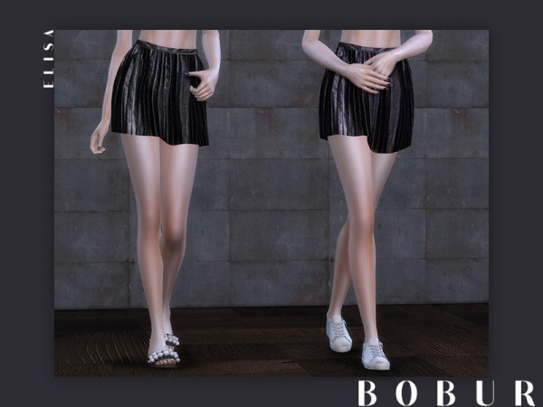  The Sims Resource: Leather skirt elisa by Bobur3
