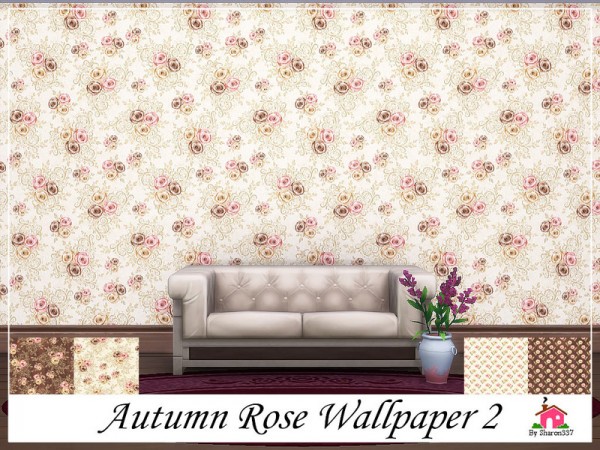  The Sims Resource: Autumn Rose Wallpaper 2 by sharon337