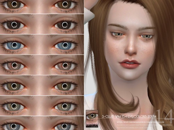  The Sims Resource: Eyecolors 201714 by S Club