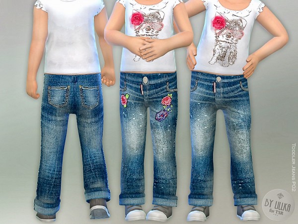  The Sims Resource: Toddler Jeans P02 by lillka