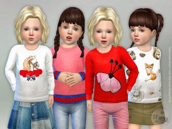  The Sims Resource: Designer Shirt for Toddler Girls P05 by lillka