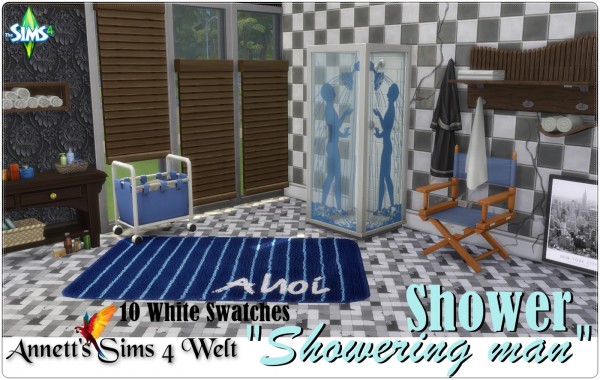  Annett`s Sims 4 Welt: Shower Showering man
