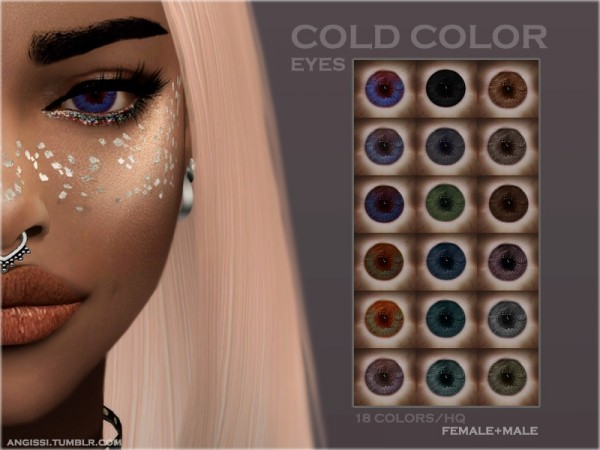  The Sims Resource: Eyes cold color by ANGISSI