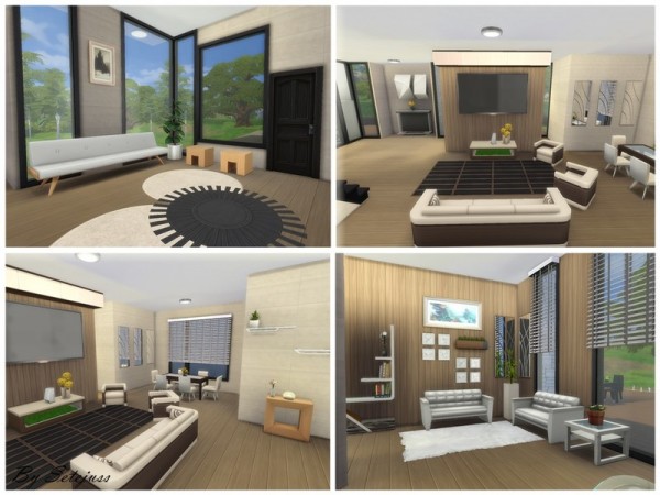  The Sims Resource: Modern Caeli house NO CC by setejuss