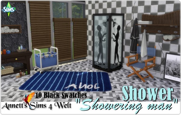  Annett`s Sims 4 Welt: Shower Showering man