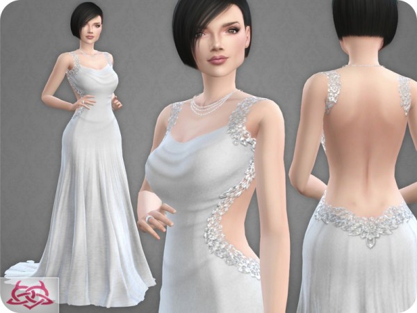 The Sims Resource: Wedding Dress 10 recolor 3 by Colores Urbanos • Sims ...