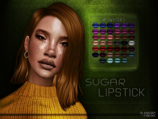  The Sims Resource: Sugar Lipstick by Blahberry Pancake