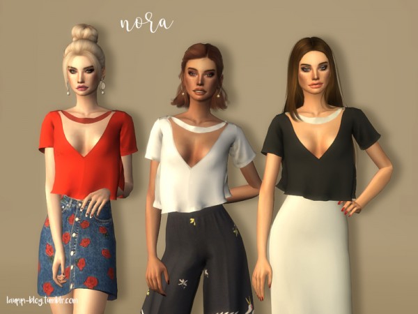  The Sims Resource: Nora top by laupipi