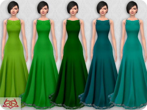 The Sims Resource: Wedding Dress 10 recolor 5 by Colores Urbanos