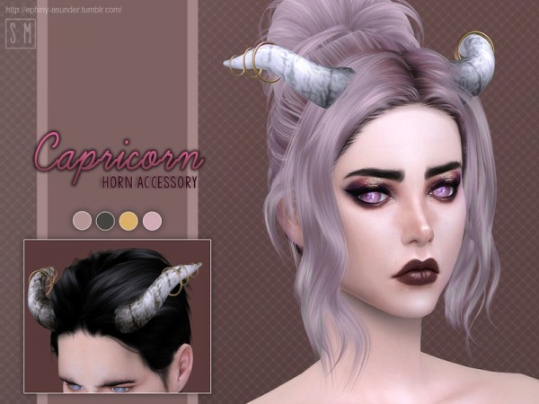  The Sims Resource: Capricorn    Horn Accessory by Screaming Mustard