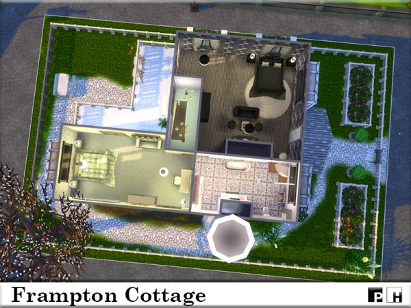  The Sims Resource: Frampton Cottage by Pinkfizzzzz