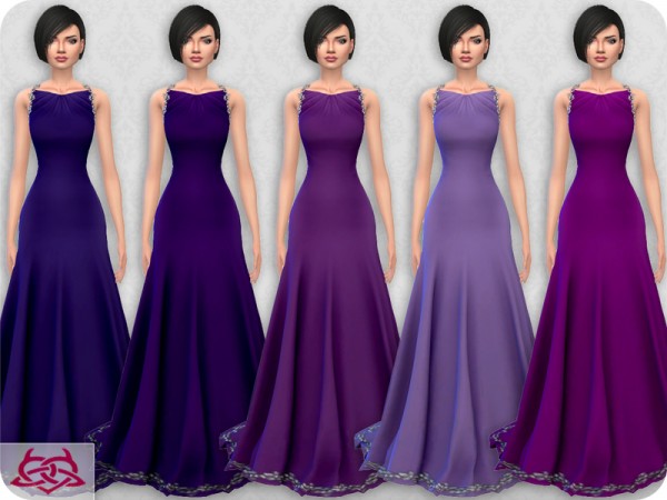  The Sims Resource: Wedding Dress 10 recolor 5 by Colores Urbanos