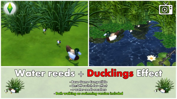  Mod The Sims: Water reeds and Ducklings Effect by Bakie