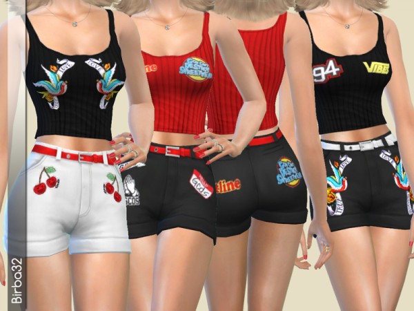  The Sims Resource: Belinda shorts by Birba32