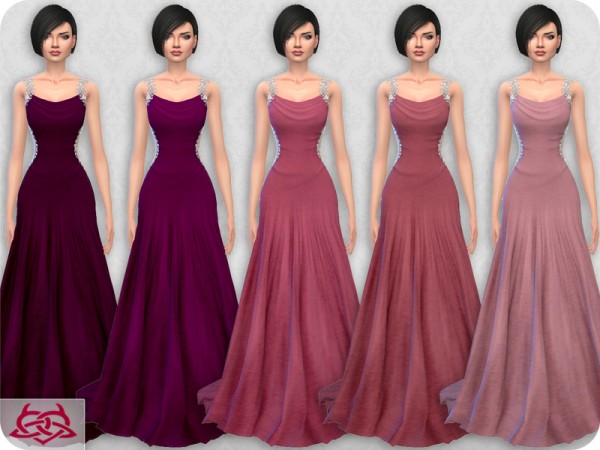  The Sims Resource: Wedding Dress 10 recolor 3 by Colores Urbanos