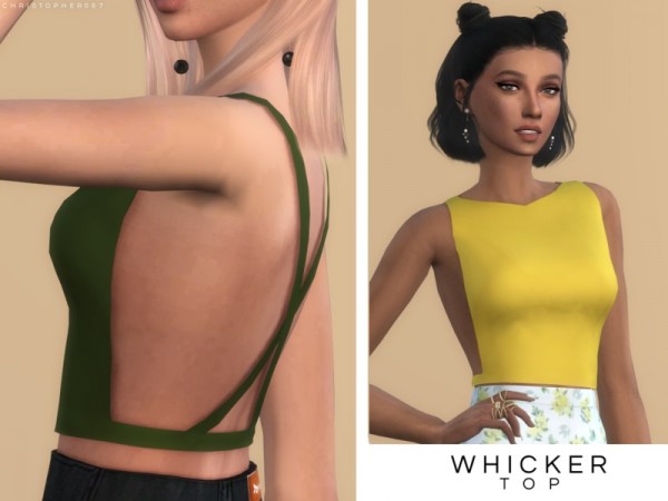  The Sims Resource: Whicker Top by Christopher067