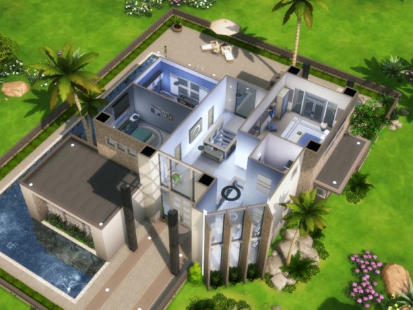  The Sims Resource: Amaranto house NO CC by alvelip