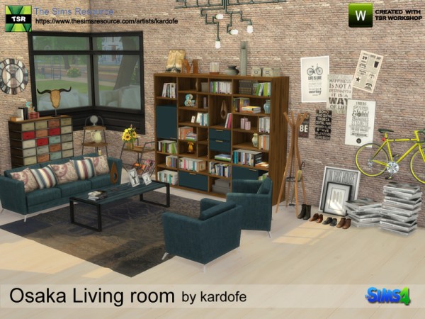  The Sims Resource: Osaka Living room by kardofe