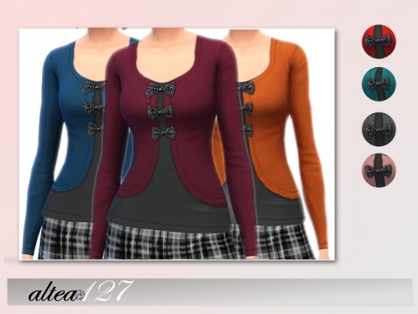  The Sims Resource: Top with bows by altea127