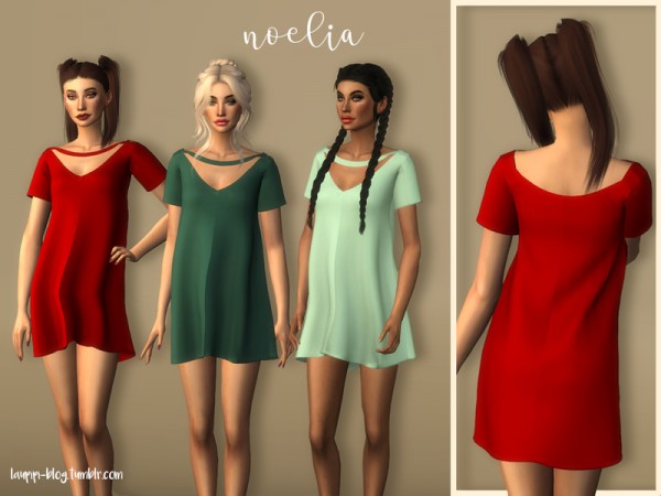  The Sims Resource: Noelia dress by laupipi