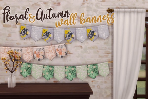  Hamburgercakes: Floral and Autumn Wall Banners