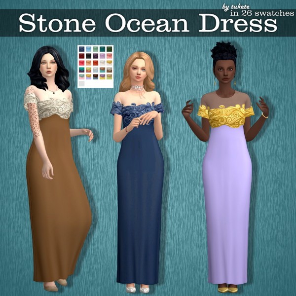Tukete: Stone Ocean Dress