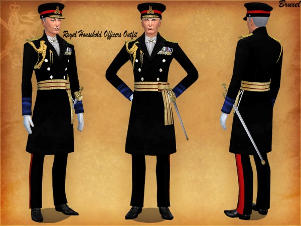 The Sims Resource: Royal Household Uniform Set by Bruxel