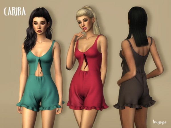  The Sims Resource: Cariba Playsuit by Laupipi
