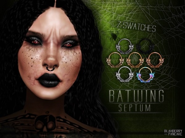  The Sims Resource: BatWing Septum by Blahberry Pancake